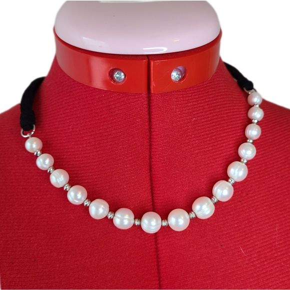 Honora Jewelry New Honora White Fresh Pearl Silver Necklace Wfaux